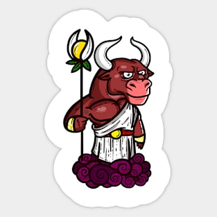 Bull Sign Sticker